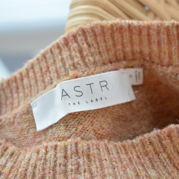 ASTR The Label Nicola Puff Sleeve Sweater In Apricot Sz S - Picture 6 of 9